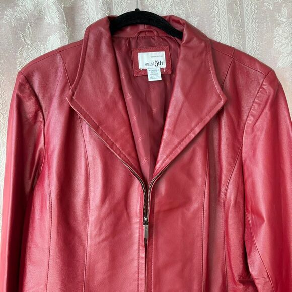 East 5th Women's Dark Red Jacket - Picture 1 of 8